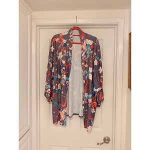 Floral Sweater Kimono style  - NWOT Size 3XL